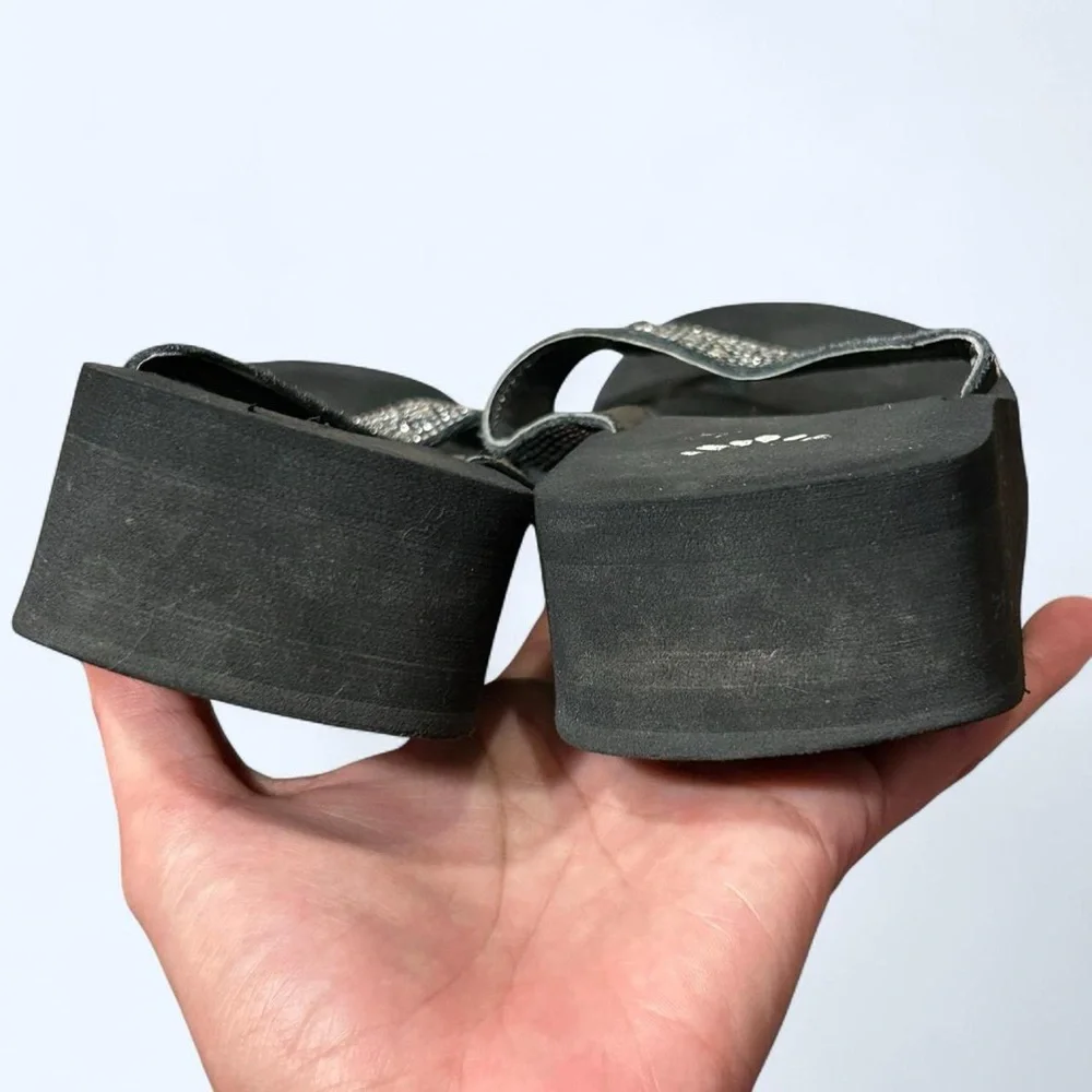 Grunge Black Rhinestone Platform Sandals by Yellow Box! - Picture 8 of 8